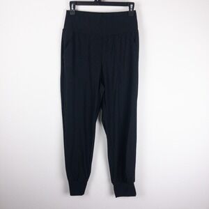 Halara Joggers Womens PS (26x26) Black High Waist Plain Pocket Athleisure Nylon